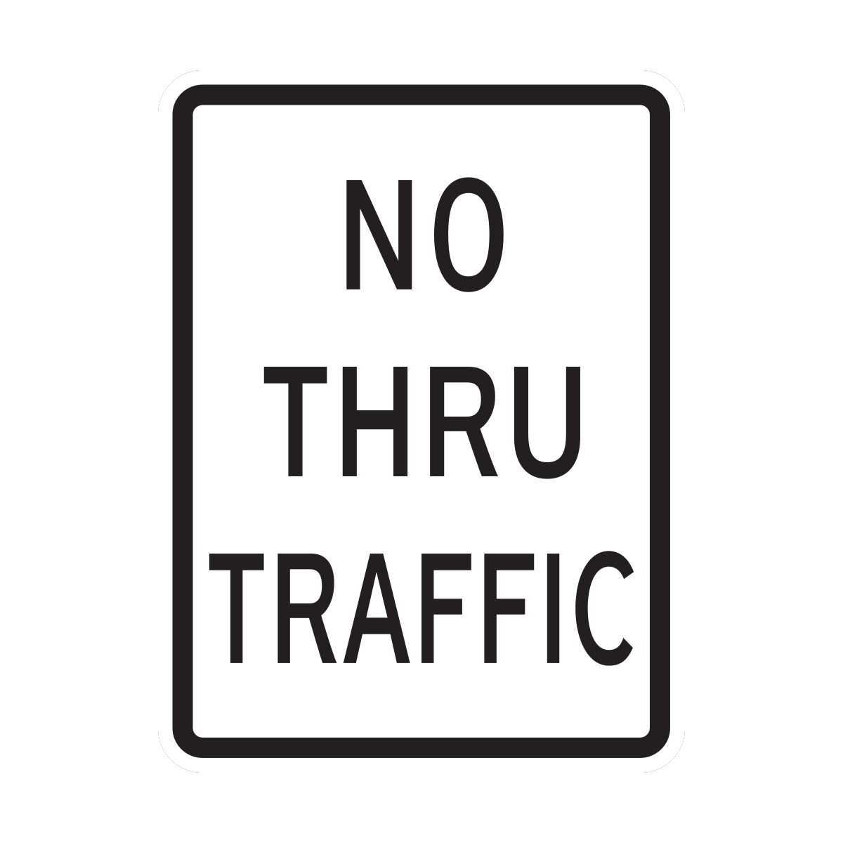 No Thru Traffic (HR10-9)