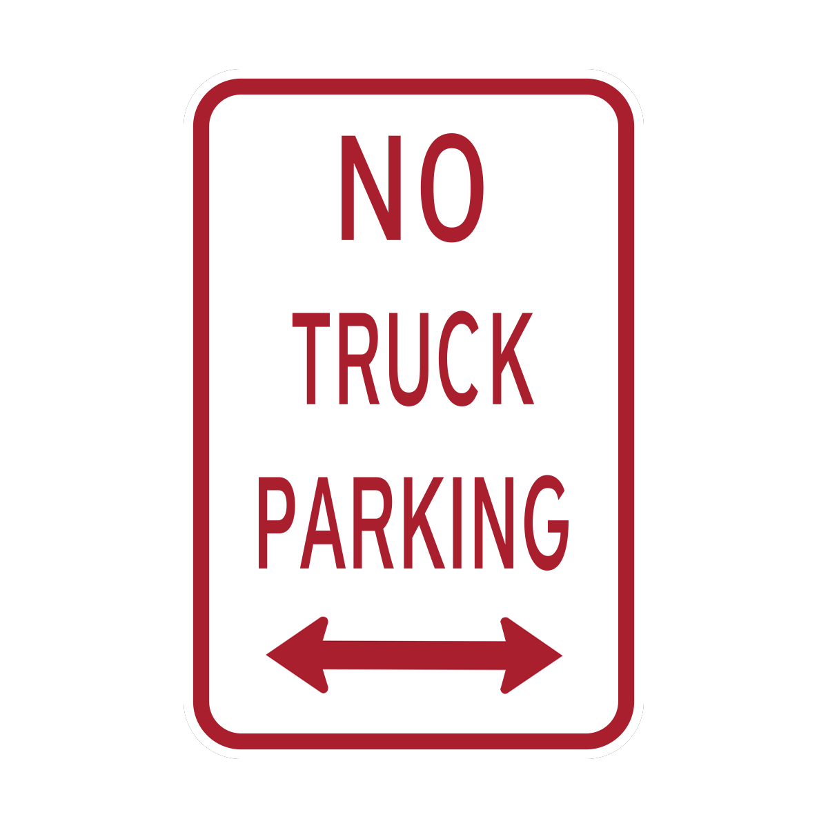 No Truck Parking Sign (HR7-117)