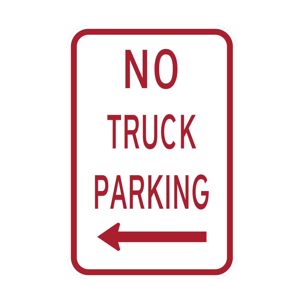 No Truck Parking Sign (HR7-117)