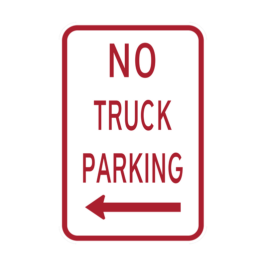 No Truck Parking Sign (HR7-117)