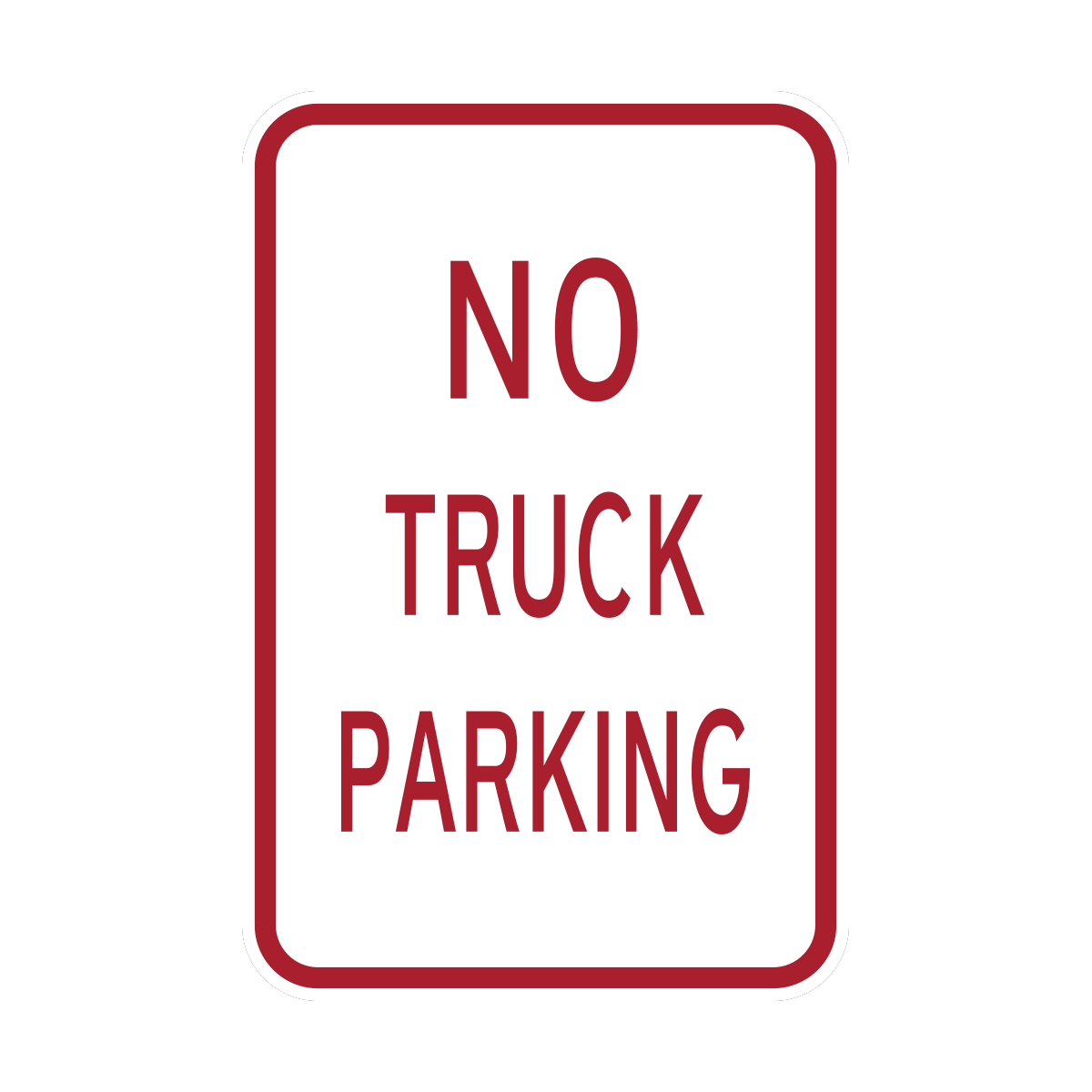 No Truck Parking Sign (HR7-117)