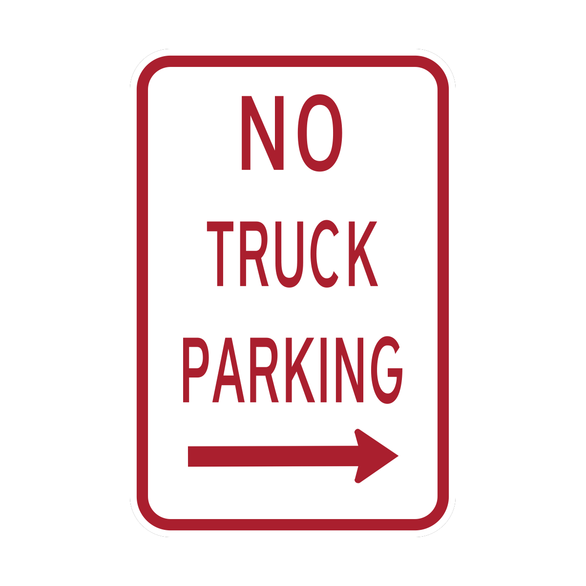 No Truck Parking Sign (HR7-117)