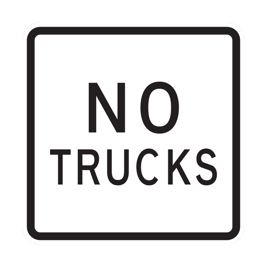 No Trucks Sign (R5-2A)