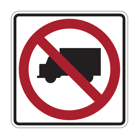 No Trucks Allowed Symbol Sign (R5-2S)