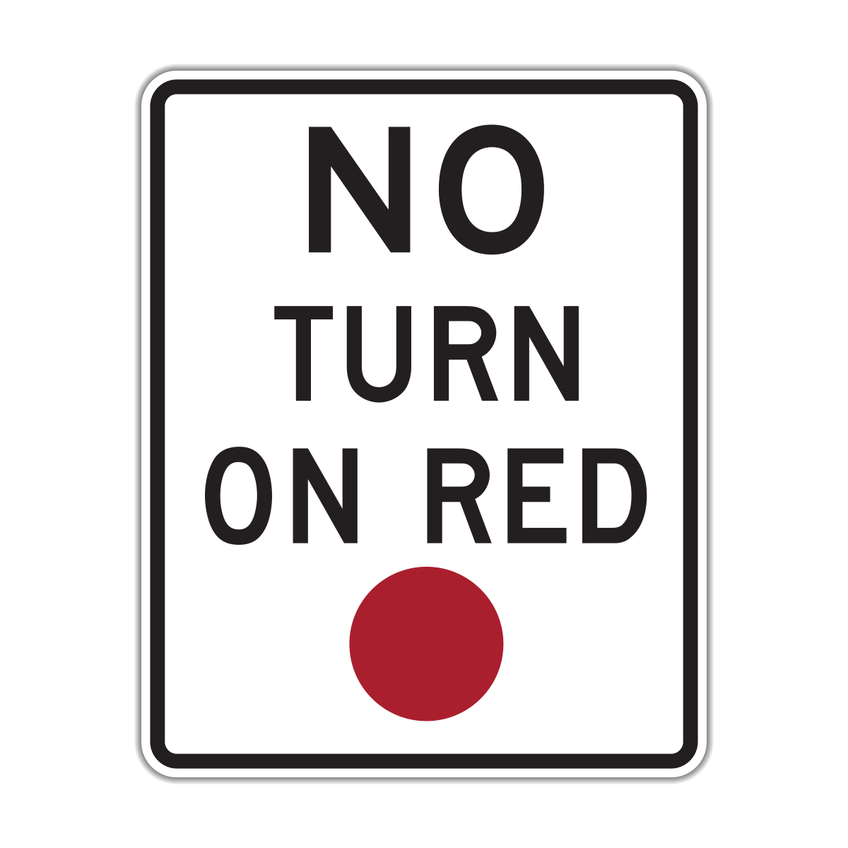 No Turn on Red Sign (R10-11)