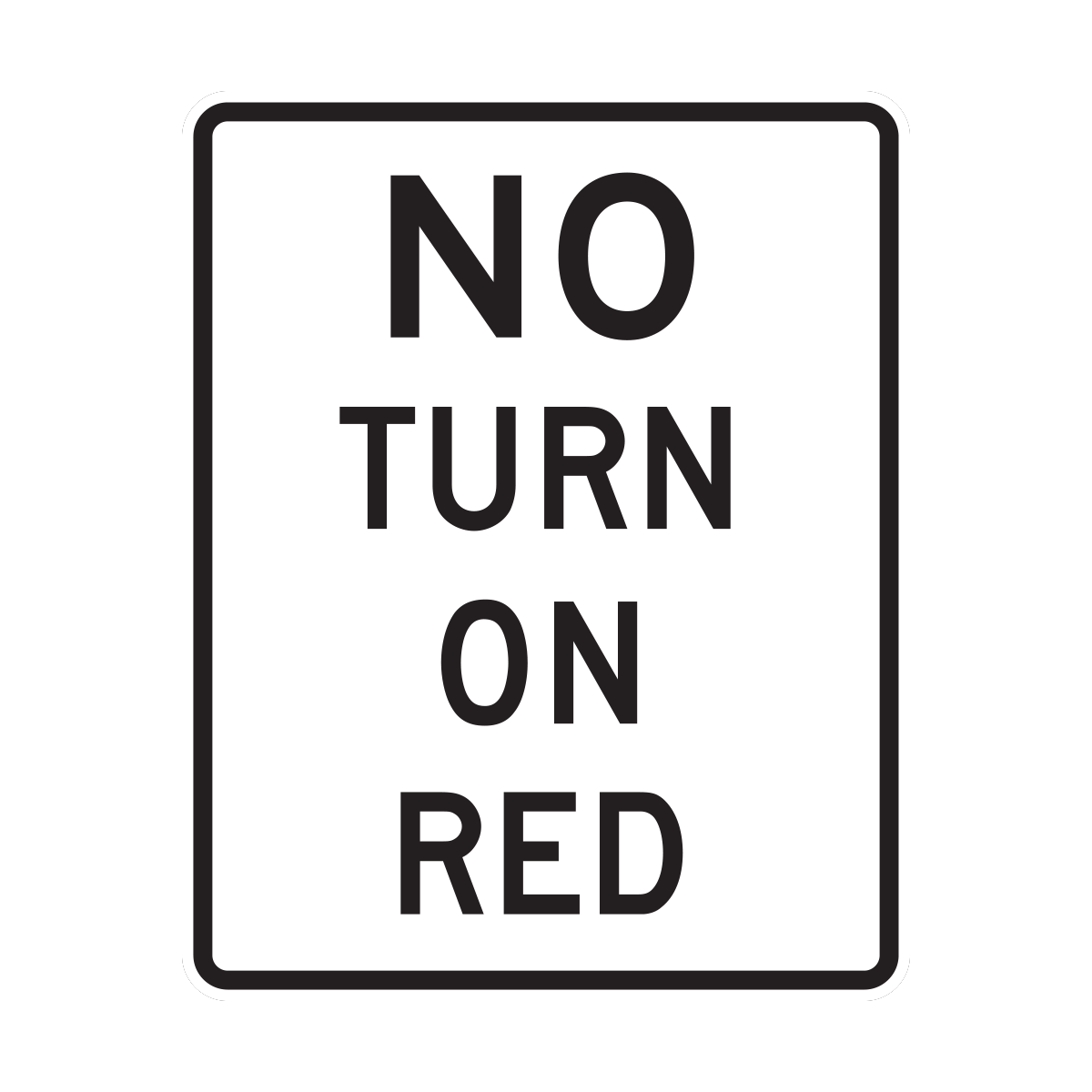 No Turn on Red (R10-11a)