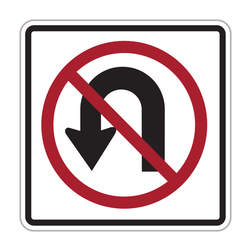 No U-Turn Sign (R3-4)