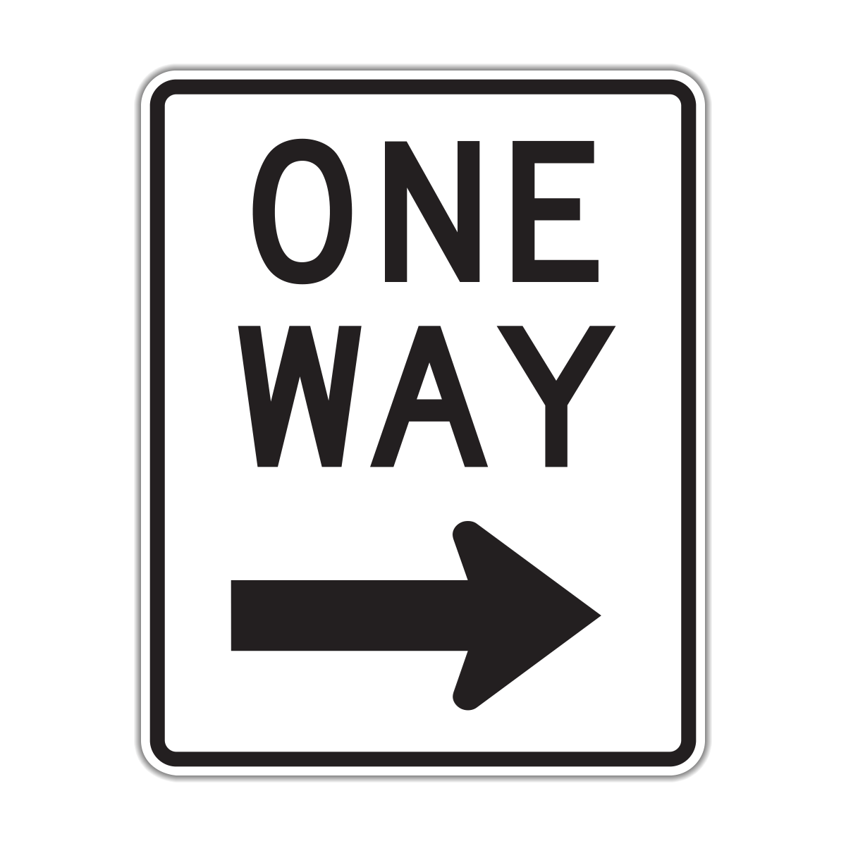 One Way Sign (R6-2)