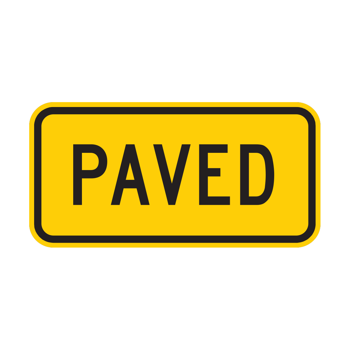Paved Sign (W7-4fP)