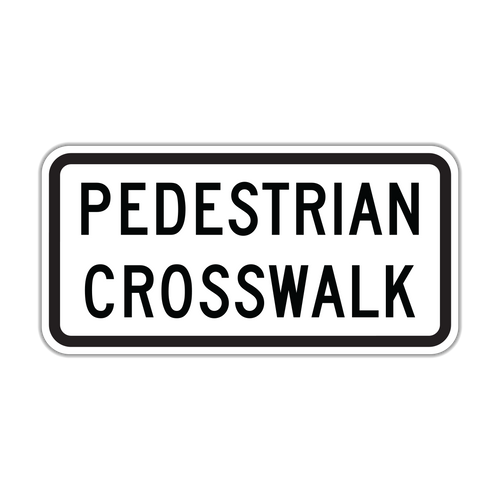 Pedestrian Crosswalk Sign (R9-8)