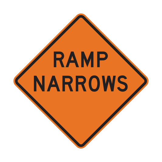 Ramp Narrows Road Sign (W5-4)