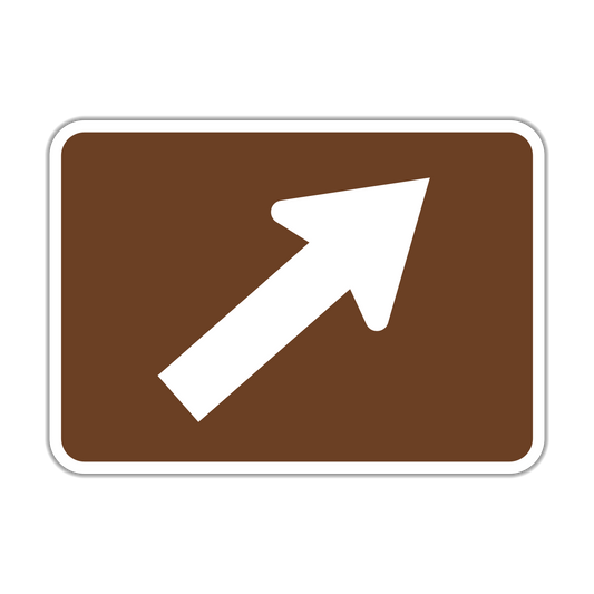 Recreation Directional Arrow Sign (M6-2-REC)