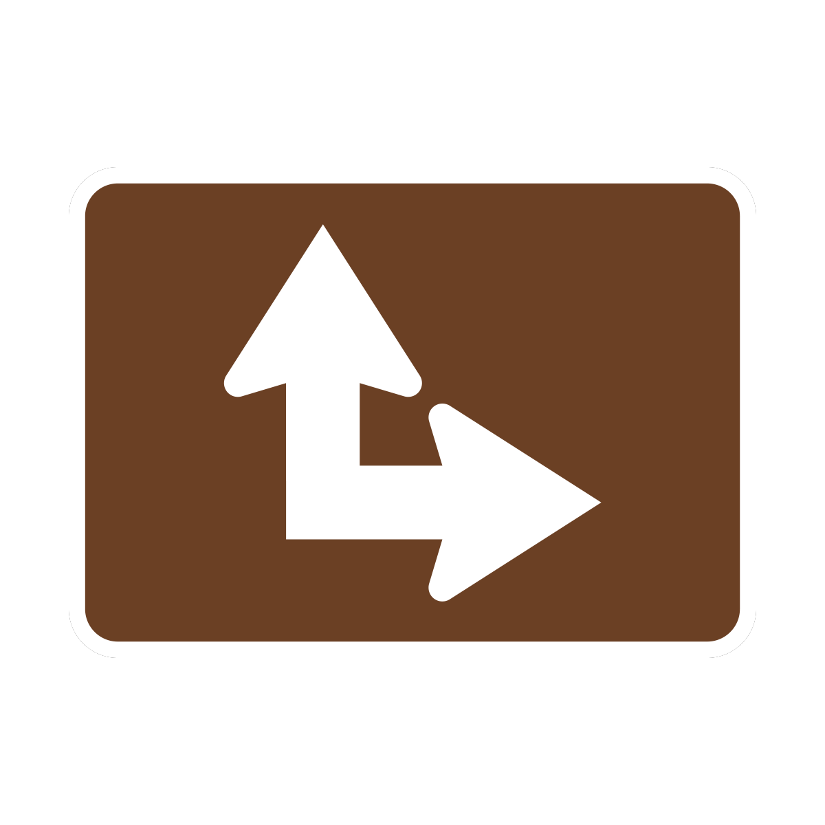 Recreation Directional Arrow Sign (M6-6-REC)