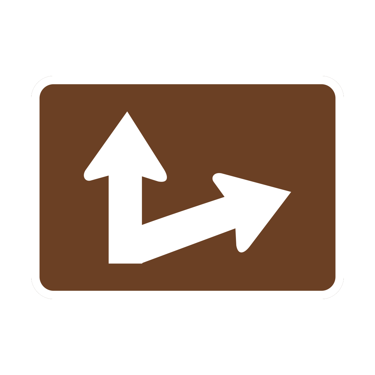 Recreation Directional Arrow Sign (M6-7-REC)