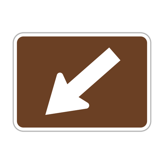 Recreation Directional Arrow Sign (M6-2A-REC)