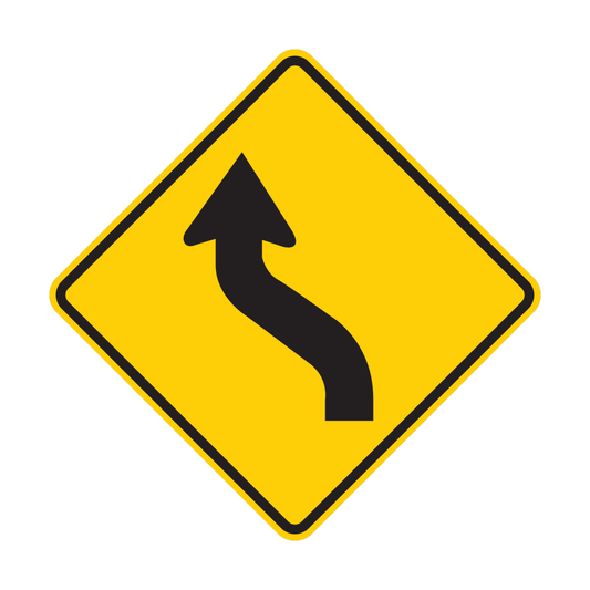 Reverse Curve Sign (W1-4)