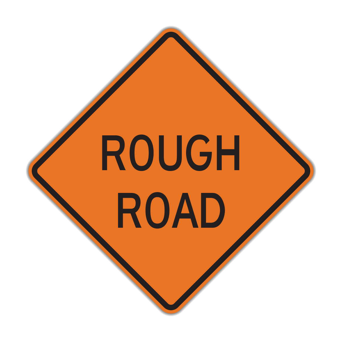Rough Road Construction Site Sign (W8-8)