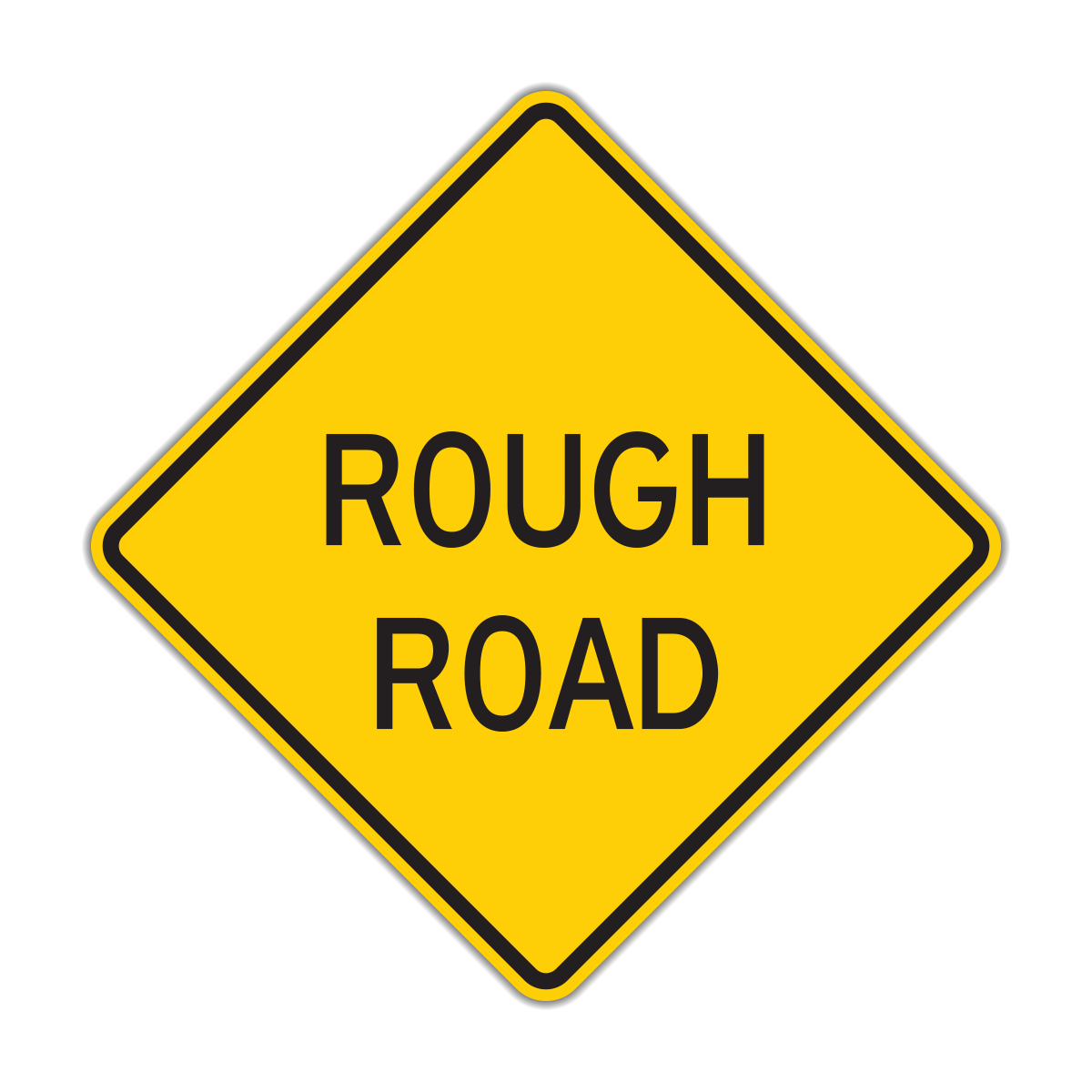 Rough Road Warning Sign (W8-8)