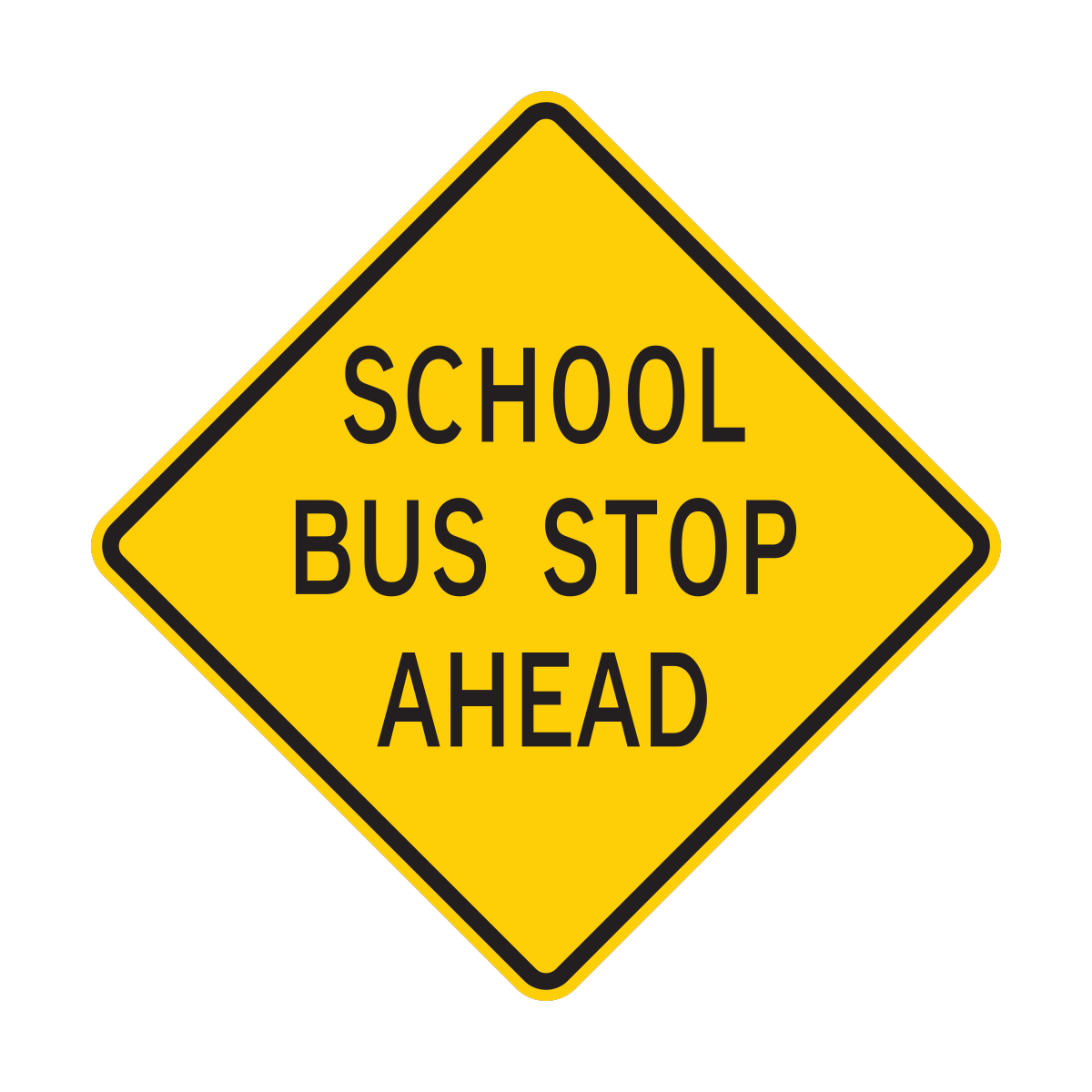 School Bus Stop Ahead Sign (S3-1)
