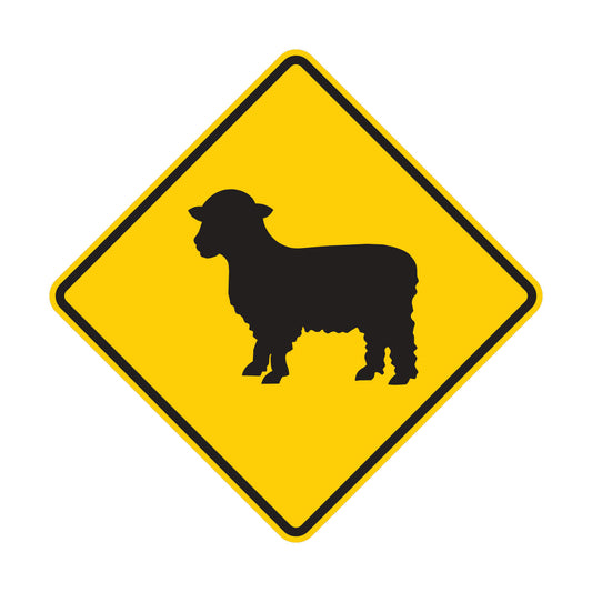 Sheep Crossing Sign (W11-17)