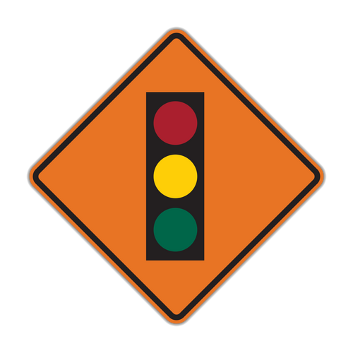 Signal Ahead Construction Sign (W3-3)