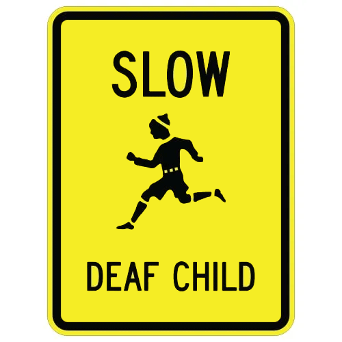 Slow Deaf Child Sign