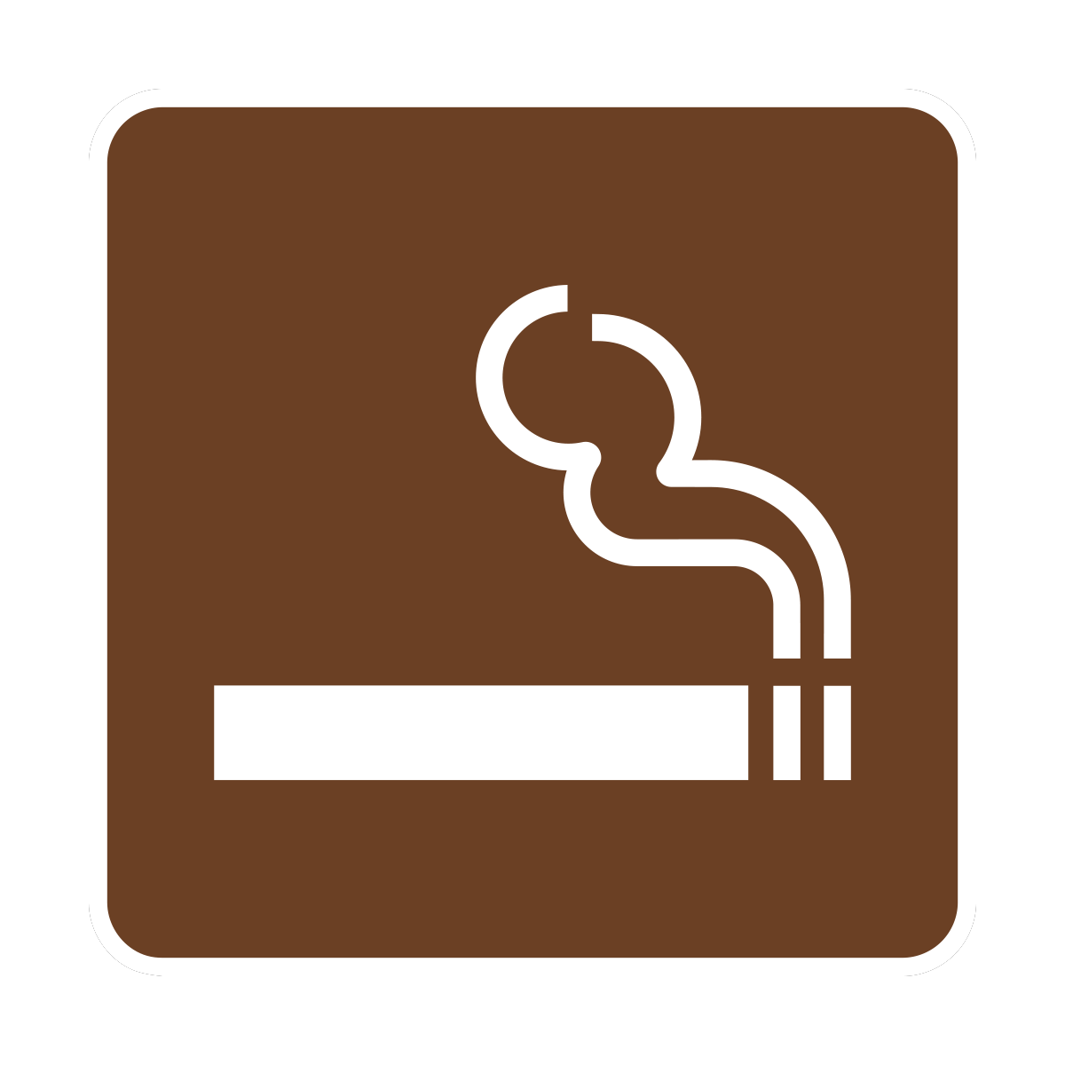 Smoking Area Recreation Sign (RS-002)