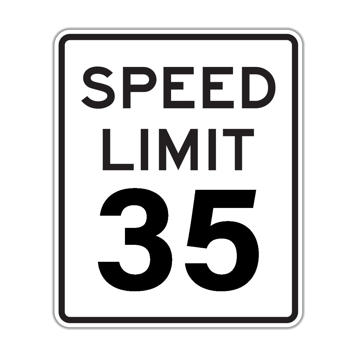 Speed Limit Sign (R2-1)