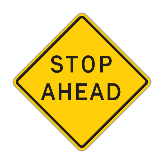 Stop Ahead Sign (W3-1A)
