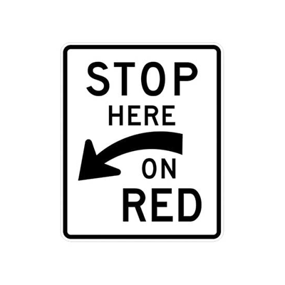 Stop Here On Red Sign (R10-6A)