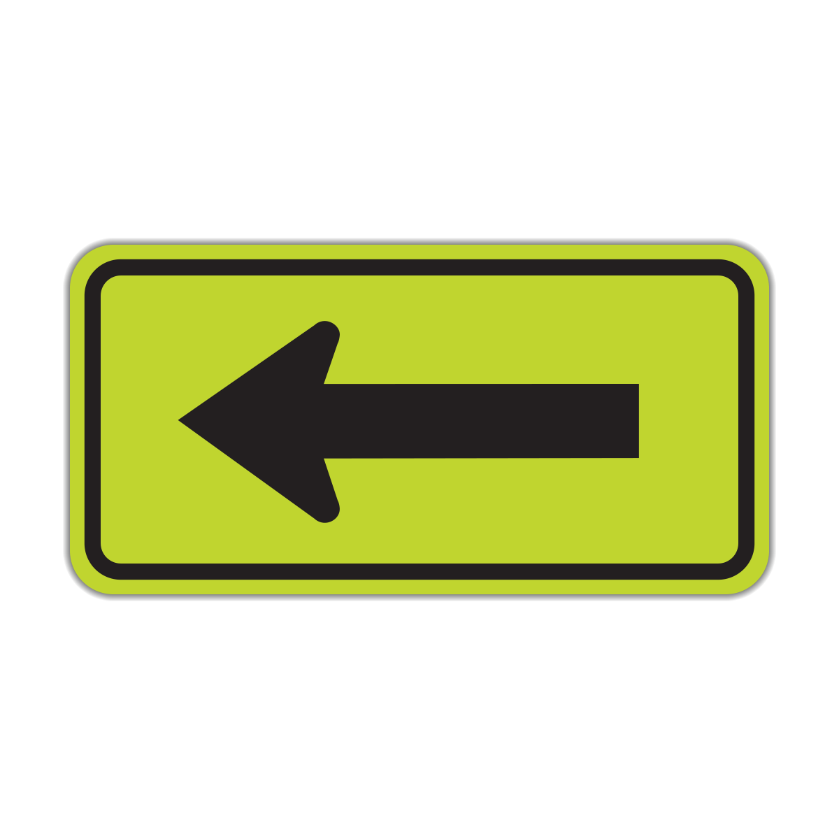 Supplemental Roadway Arrow Sign (W16-5P)