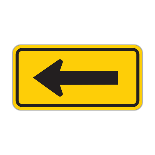 Supplemental Roadway Arrow Sign (W16-5P)