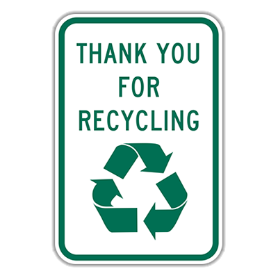 Thank You For Recycling Sign (TYR)