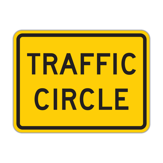 Traffic Circle Sign (W16-12P)