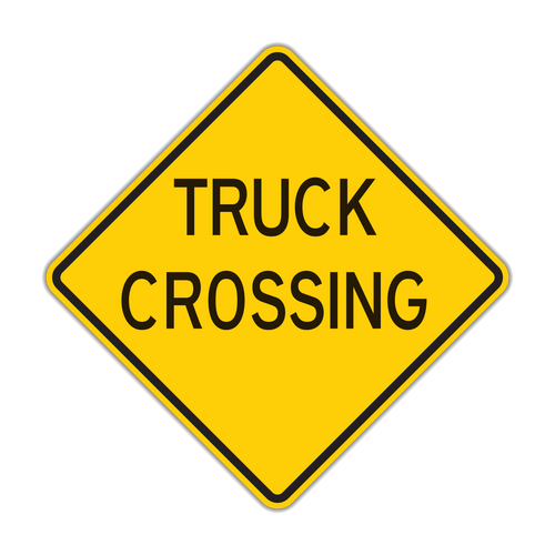 Truck Crossing Sign (W8-6)