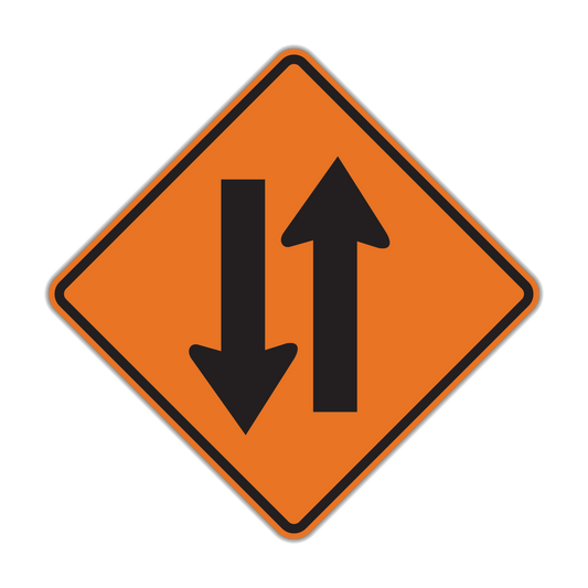 Two-Way Traffic Construction Sign (W6-3c)