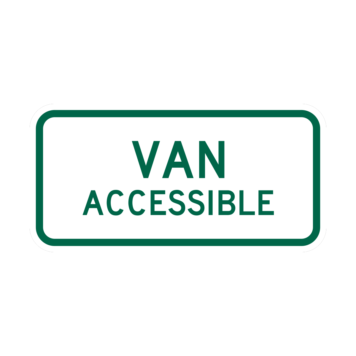 Handicap Van Accessible Sign (R7-8P)