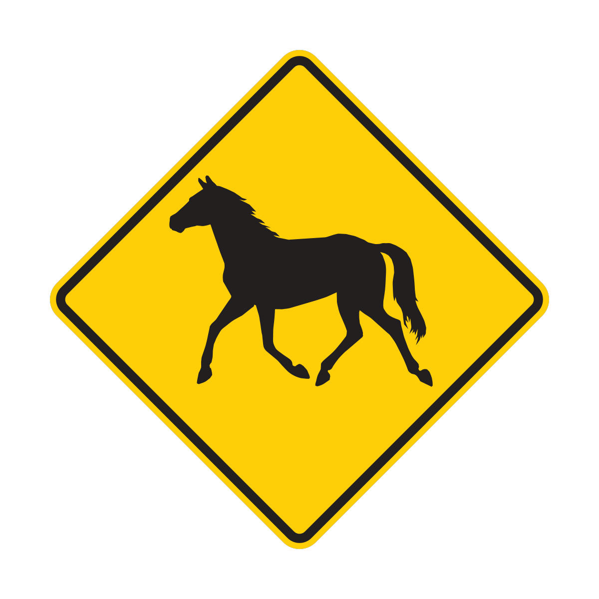 Wild Horse Crossing Sign (W11-22)