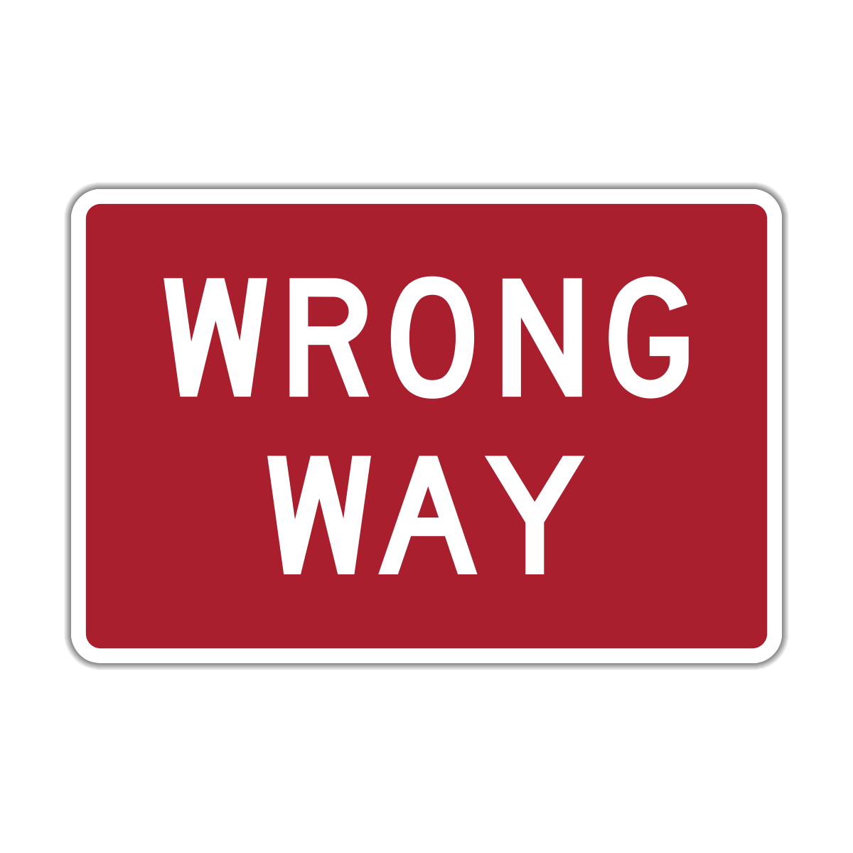 Wrong Way Sign (R5-9)