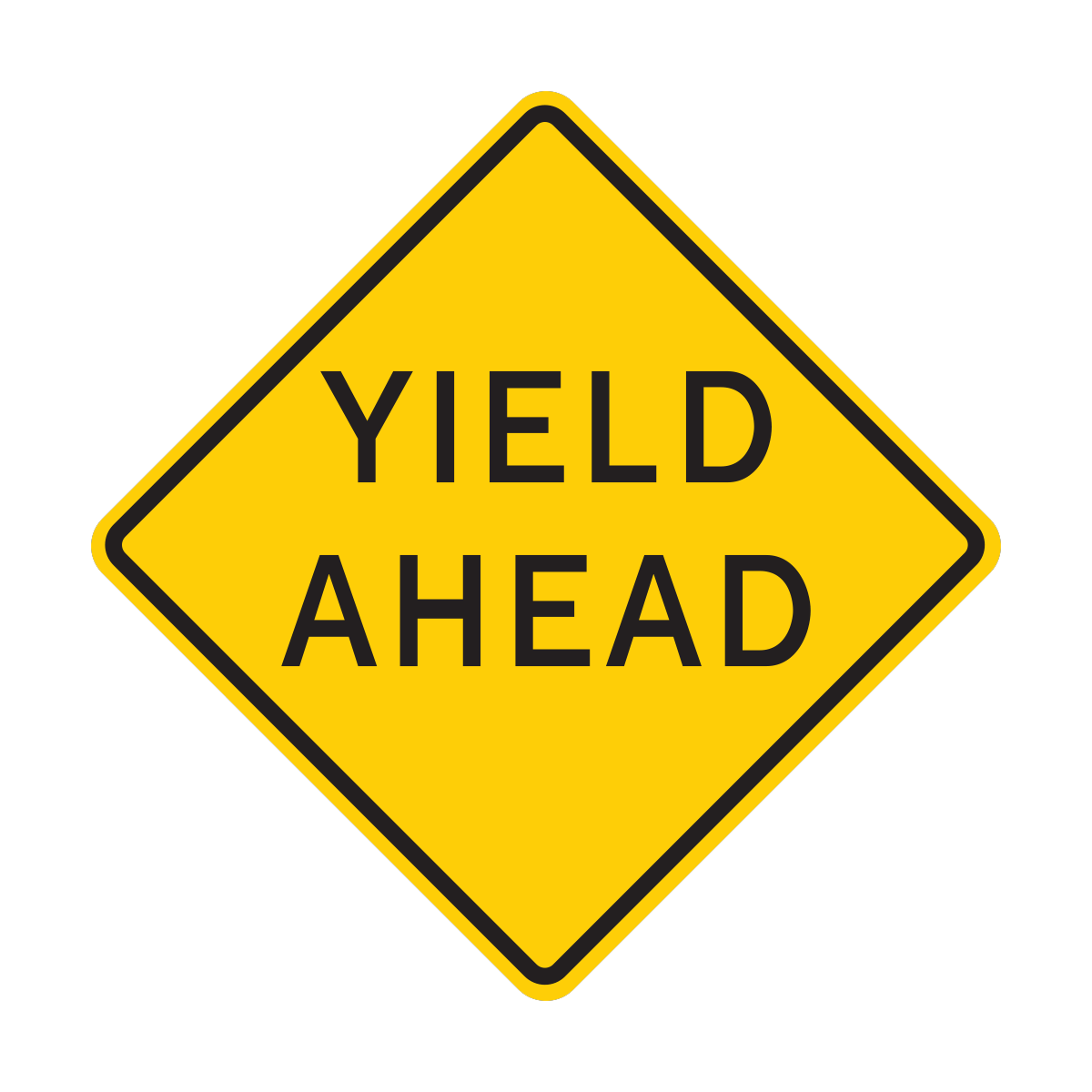 Yield Ahead Sign (W3-2a)