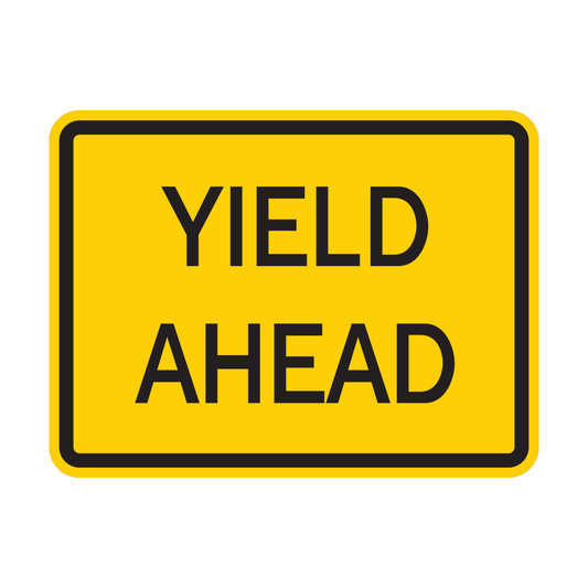 Yield Ahead Sign (W3-2P)